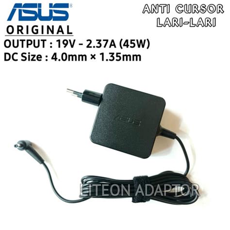 Jual Adaptor Charger Original Laptop Asus Adp 45bw Z 19v 2 37a 45w 4 0 1 35mm Jakarta