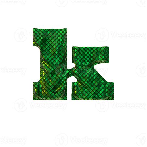 Letter K Glittering D Render Letters Collection Png