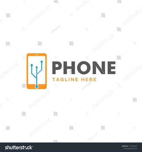 Mobile Phone Logo Design Template Stock Vector (Royalty Free ...