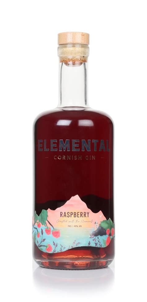 Elemental Raspberry Cornish Gin 70cl Master Of Malt