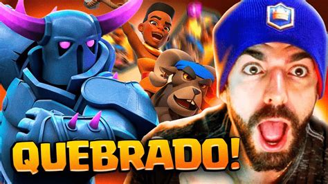 USEI O DECK MAIS QUEBRADO DE PEKKA DOMADORA DO CLASH ROYALE YouTube