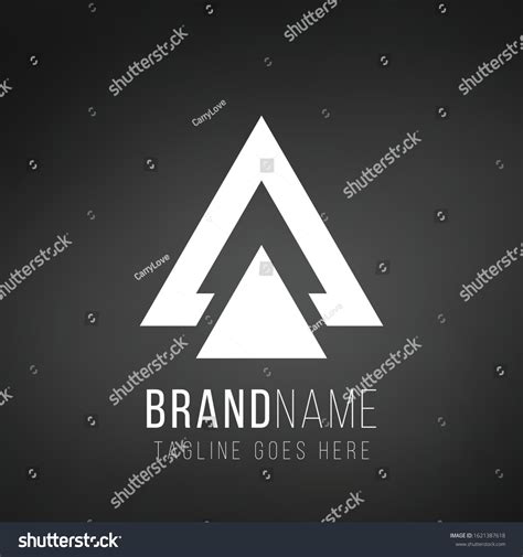 Letter Delta Geometric Triangle Logo Design Stock Vector (Royalty Free ...