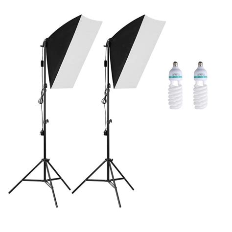 Jual Foto Studio Lighting Kit Youtube Unboxing Bonus 2 Bohlam Dan Tas