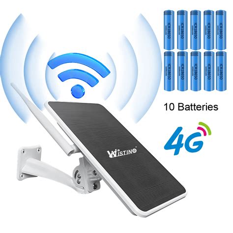 Wistino Solar Panel G Wifi Router Outdoor Waterproof Battery Wireless