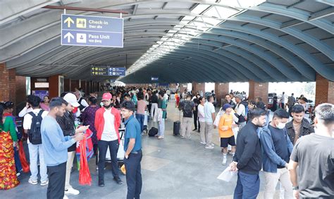 Over 63,000 Passengers Travel via TIA in Two Days of Dashain