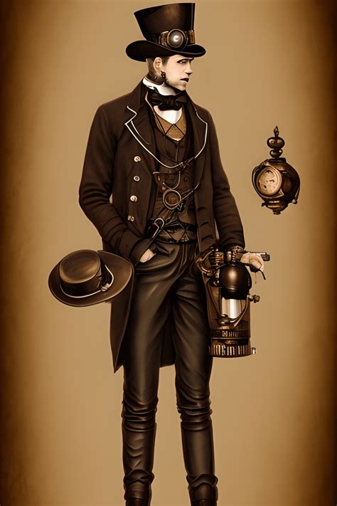 Victorian Steampunk Men · Creative Fabrica