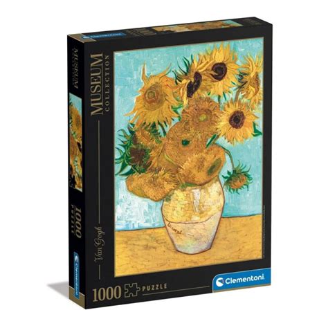 Stock Bureau CLEMENTONI Puzzle 1000 pièces Musée Van Gogh Les tournesols