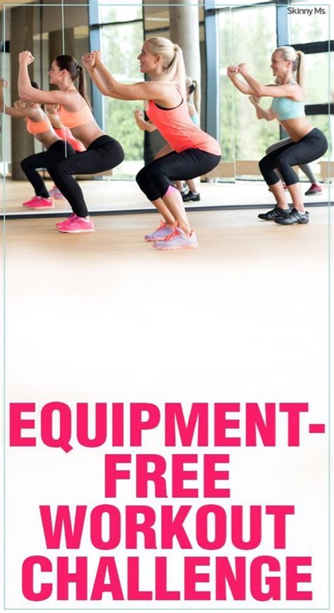 3 Equipment Free Workouts | Workout challenge, Equipment free workout ...