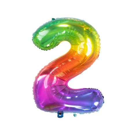 Palloncino Numero Arcobaleno Da Cm Folat Per