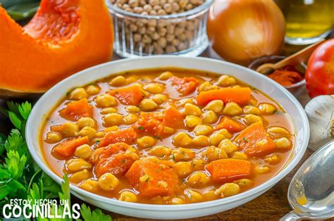 Receta De Potaje De Garbanzos Con Calabaza