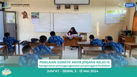 Penilaian Sumatif Akhir Jenjang Psaj Tahun Pelajaran Smp