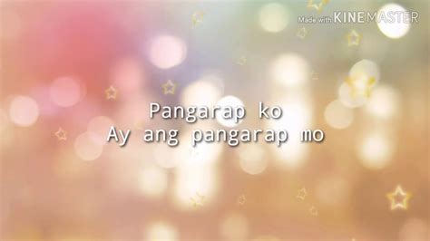 Pangarap Kong Ay Ang Pangarap Mo By Zephanie Dimaranan Songs Lyrics Youtube