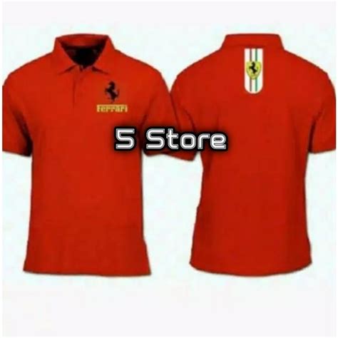 Jual Polo Shirt Kaos Polo Kaos Kerah Baju Kerah Ferrari Di