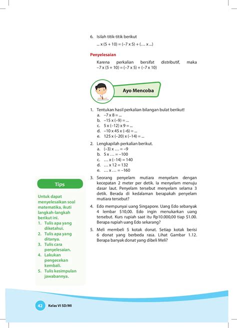 Soal Bilangan Bulat Kelas 6 Pdf 6