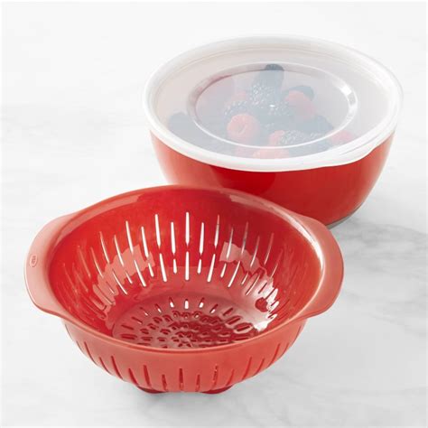 Oxo Good Grips Piece Berry Bowl Colander Set Williams Sonoma