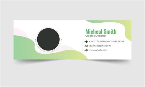 Professional Email signature Template Design 11572871 Vector Art at Vecteezy