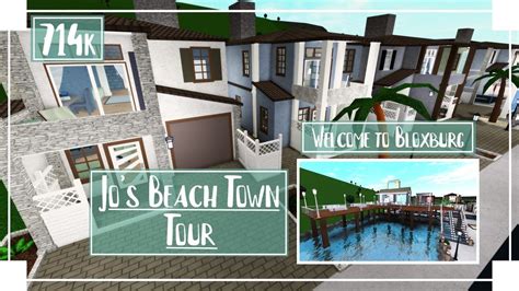 Jos Beach Town Tour Roblox Welcome To Bloxburg Youtube