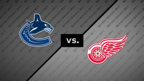 Ssotd Canucks Vs Red Wings Motownredwings