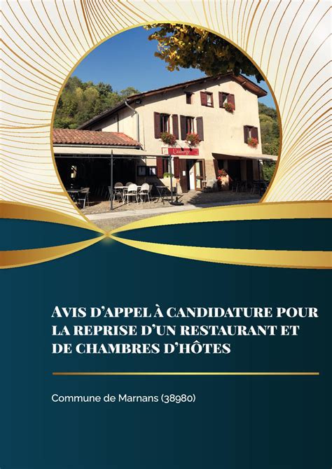 Calaméo Appel à Projet Auberge De Marnans Isère 38