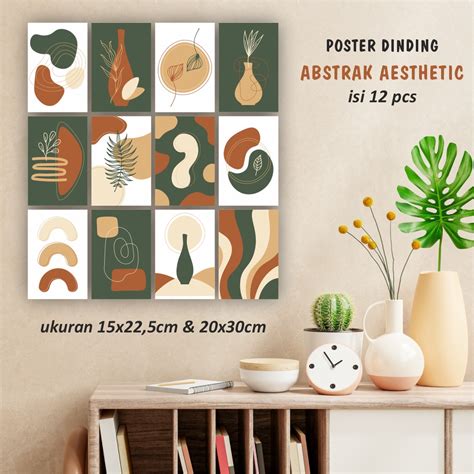 Jual Poster Dinding Aesthetic Abstrak Shopee Indonesia