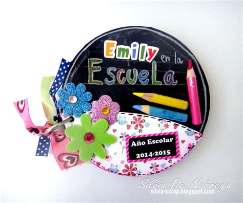 Silvia Scrap Un Mini Album Escolar Reciclando CDs