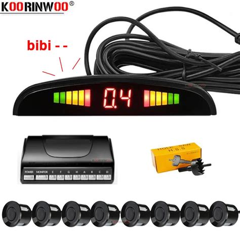 Koorinwoo Led Screen Parktronic For Cars Parking Sensor Radars Sound