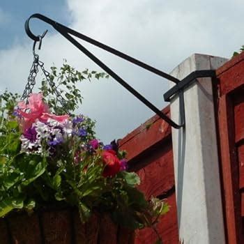 X Hanging Basket Brackets For Concrete Posts Supports Easy Fill