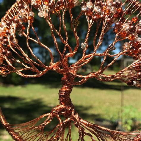 6 Inch Handmade Copper Wire Tree Of Life One Of A Kind