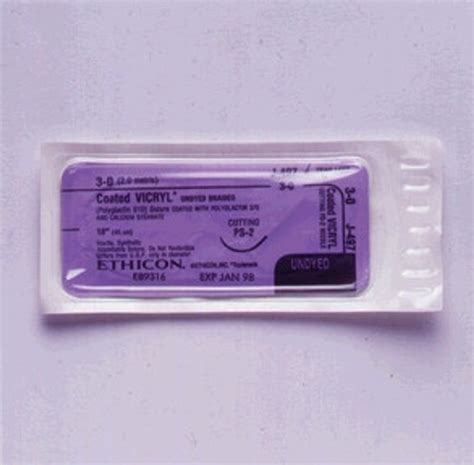 Ethicon Vicryl Polyglactin 910 Sutures J497g Dds Dental Supplies