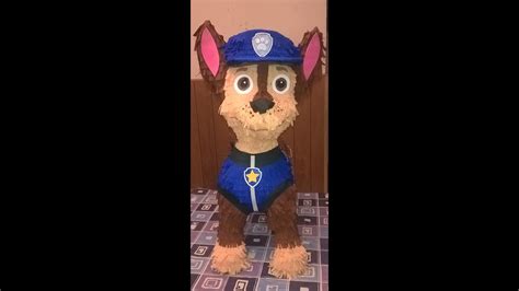 Piñata de Chase How to make Paw Patrol piñata Patrulla Canina YouTube