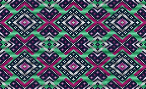 Premium Vector Knitted Ethnic Pattern Vector Embroidery Diagonal