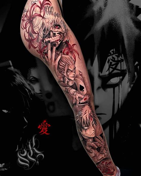 Anime Tattoo Ideas On Instagram Amazing Anime Tattoos Done By