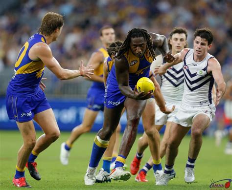 West Coast Vs Fremantle Round 3 2022 Optus Stadium Afana