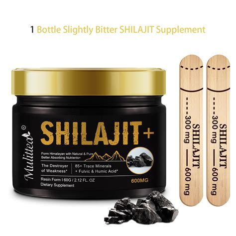 Mulittea Shilajit Himalayan 60g Pure Original Natural Shilajit Soft