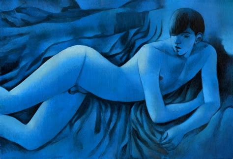 Blue Nude Painting By Juliusz Lewandowski Saatchi Art
