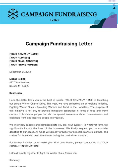 Free Campaign Fundraising Letter Template Edit Online And Download