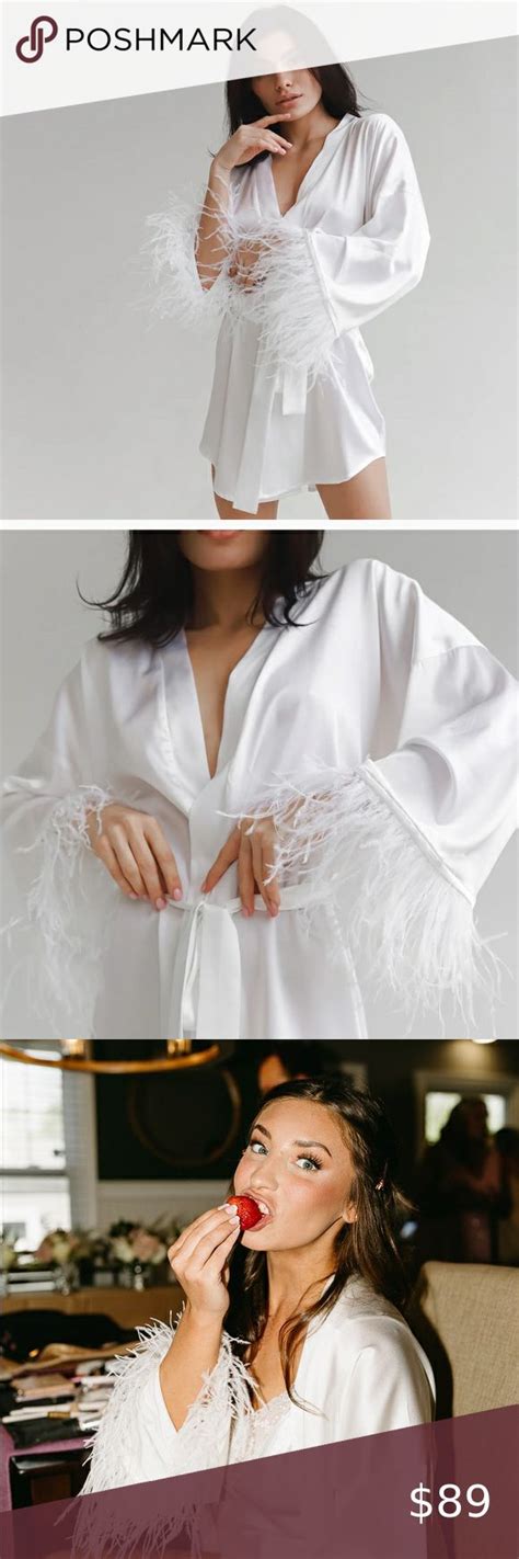 The Robe Ua X Kimono Robe White Feather