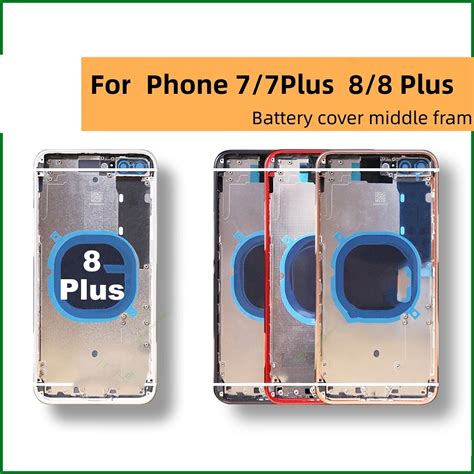 Para iPhone 7G 7 Plus 8G 8 Tampa Traseira Caixa Da Armação Média