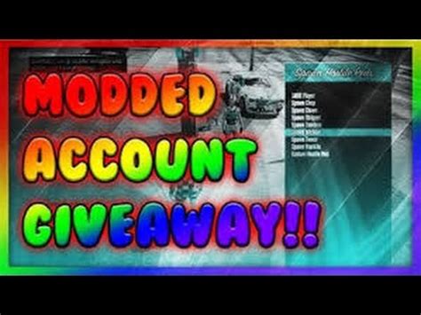 Free Modded Account Give Away READ DESCRIPTION YouTube