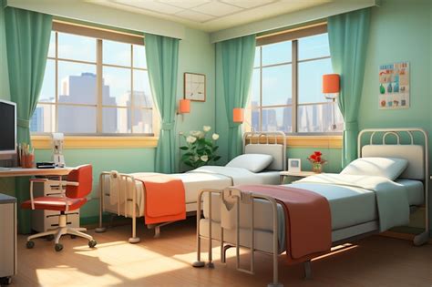 Premium Photo Hospital Room Background