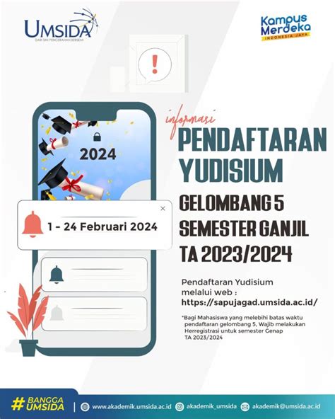 Pendaftaran Yudisium Semester Gasal Direktorat Akademik