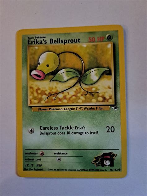 Pok Mon Tcg Erika S Bellsprout Gym Heroes Regular Unlimited