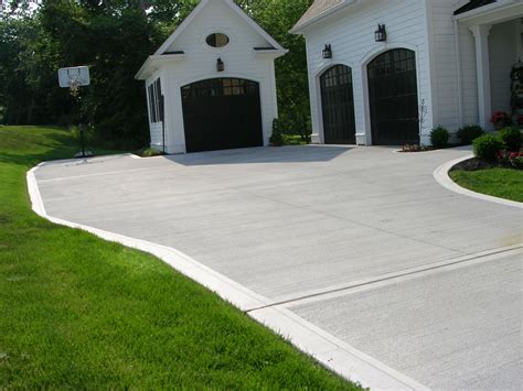 Log Home Driveway Concrete