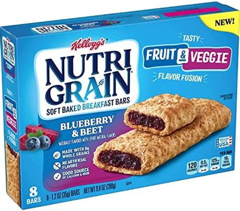 Amazon Nutri Grain Fruit And Veggie Soft Baked Breakfast Bars