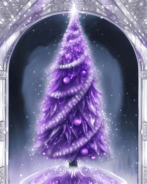 Purple Christmas Tree Backgrounds