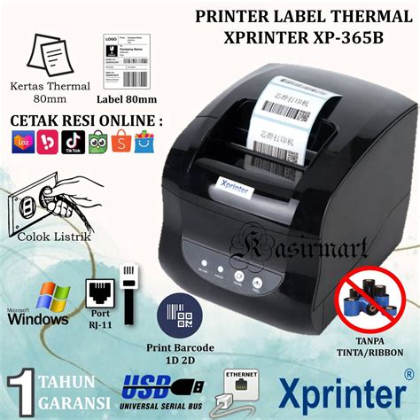 Jual Xprinter Xp B Printer Thermal Mm Usb Lan Cetak Struk Kasir