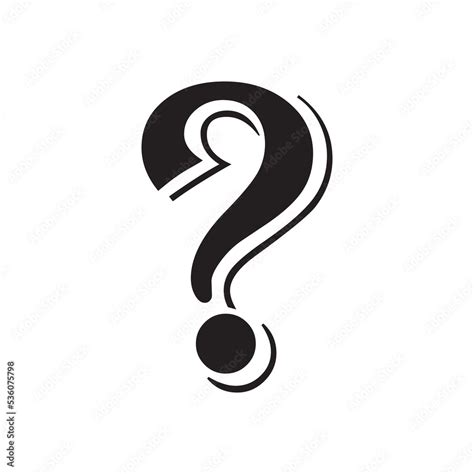 question mark symbol stock vector adobe stock