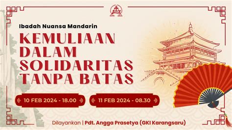 Ibadah Minggu Gki Taman Majapahit Minggu Februari Youtube