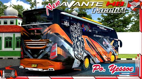 Terbaru Mod Bussid Avante H Facelift Livery Po Yessoe Travel