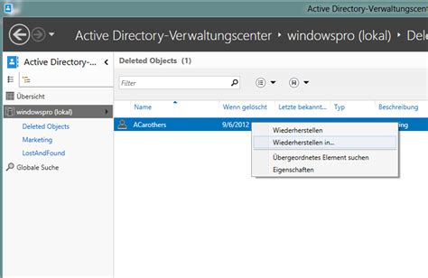 Papierkorb Im Active Directory Einrichten Und Nutzen Windowspro